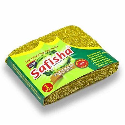 Safisha Gold Scourer +Sponge
